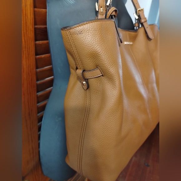 Michael Kors Brown Leather Tote Bag - Picture 2 of 8